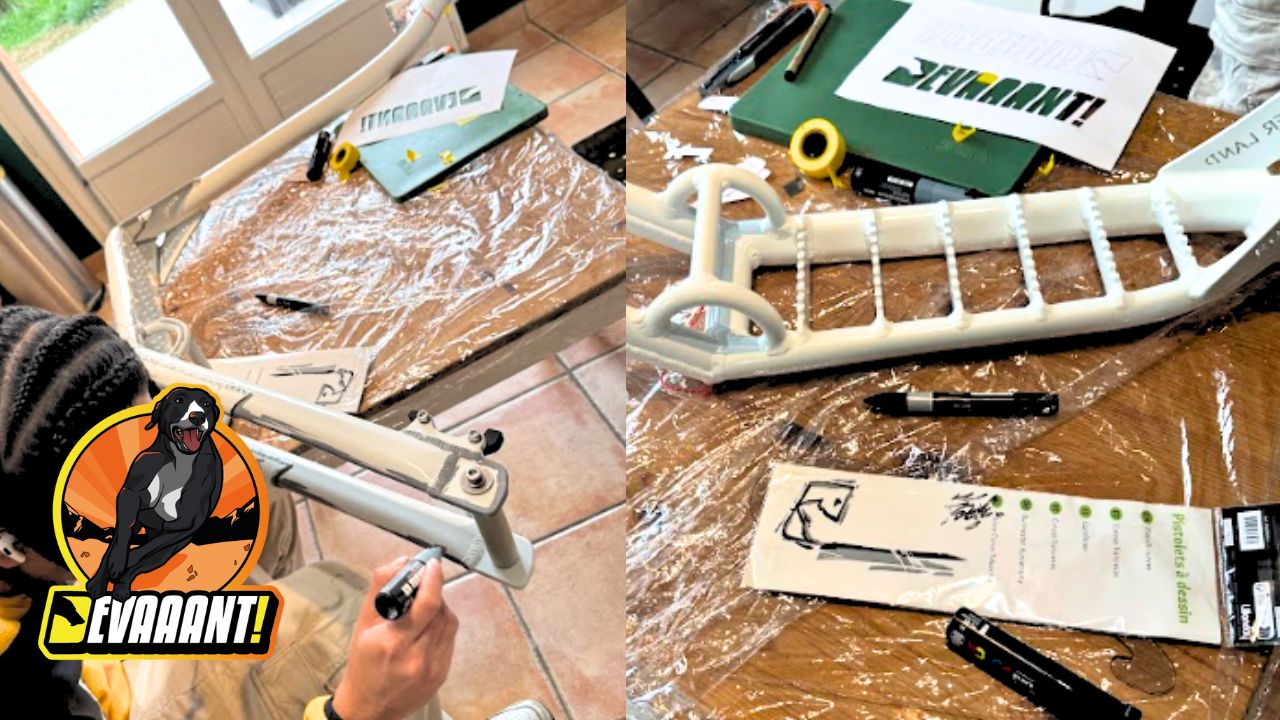 scooter artwork  celshading cartoon